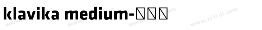 klavika medium字体转换